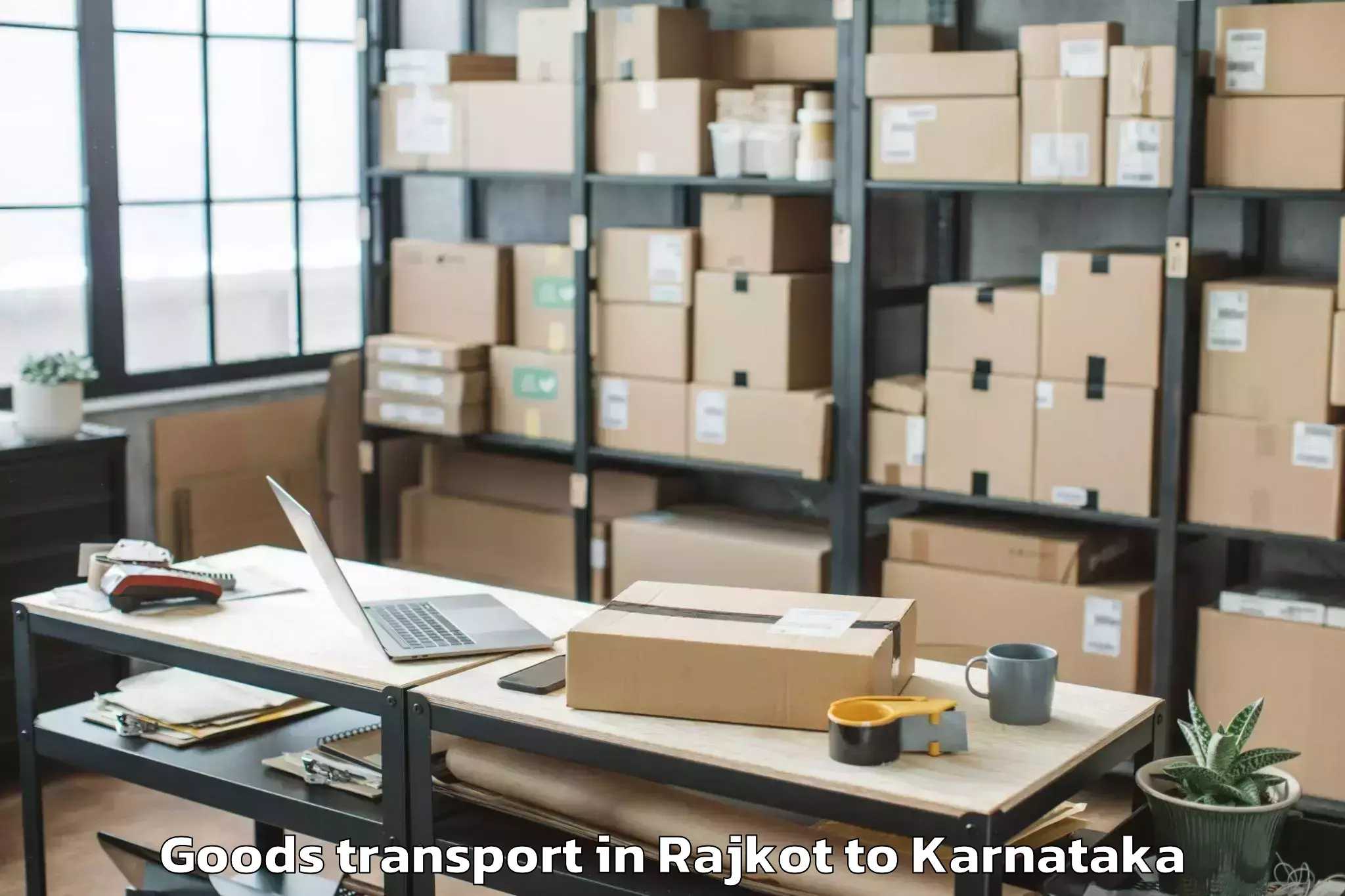 Top Rajkot to Kerur Goods Transport Available